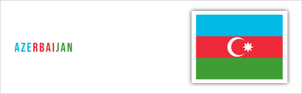 Azerbaijan flag website banner