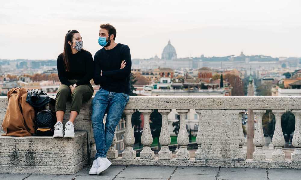 Europe travel and tourism couple